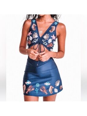 Her Pony Under the Sea Beaded Cami and Skirt Set